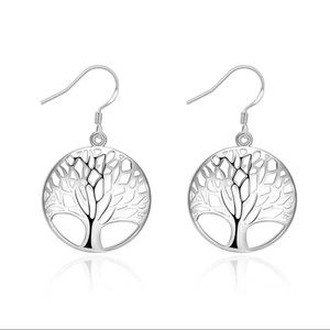 Sterling Silver plated “Tree of Life” Earrings